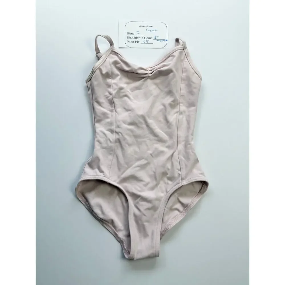 Capezio Girls Pink V-Neck Camisole Leotard Size I Dance - Medium